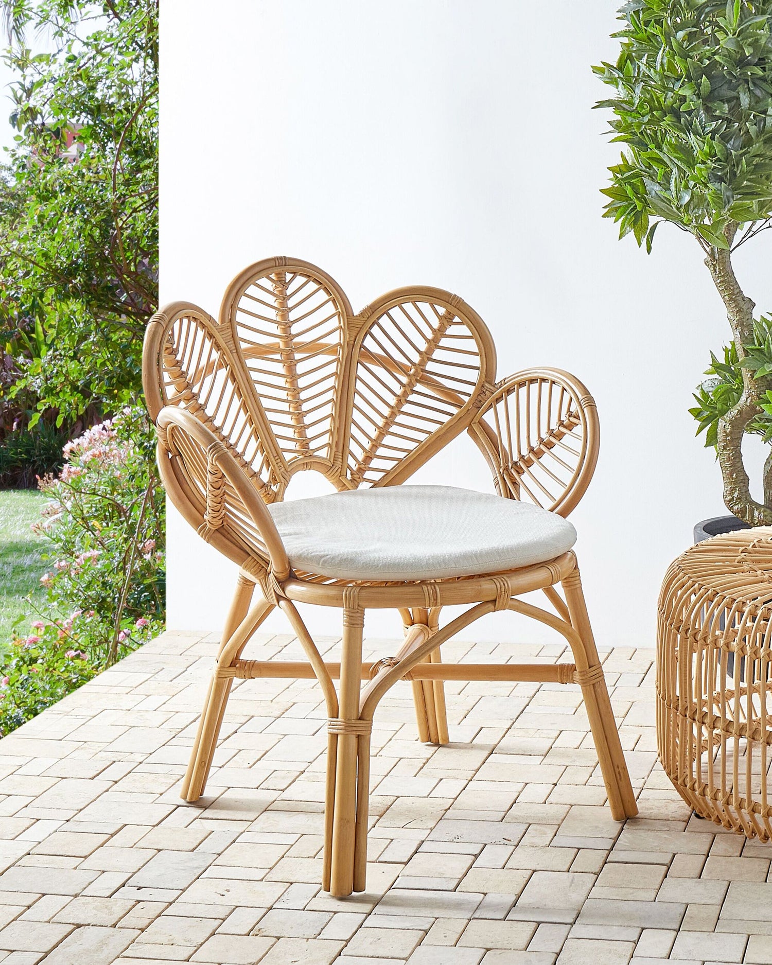 Beliani - FLORENTINE II - Fauteuil - Natuurlijk - Rotan