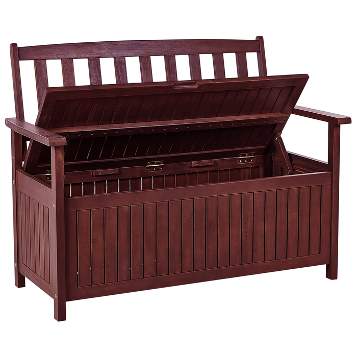 Beliani - SOVANA - Tuinbank - Mahonie|Rood - Acaciahout
