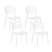 Beliani - OSTIA - Tuinstoel set van 4 - Wit - Polypropyleen