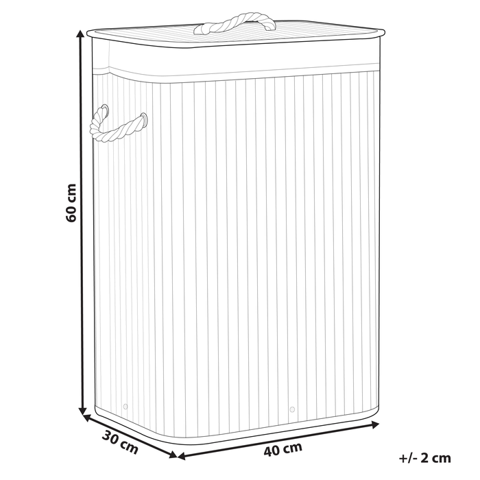 Beliani - KOMARI - Mand - Zwart - Bamboehout