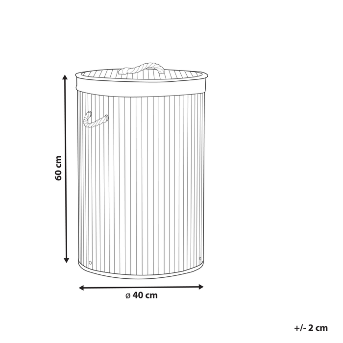 Beliani - SANNAR - Mand - Zwart - Bamboehout