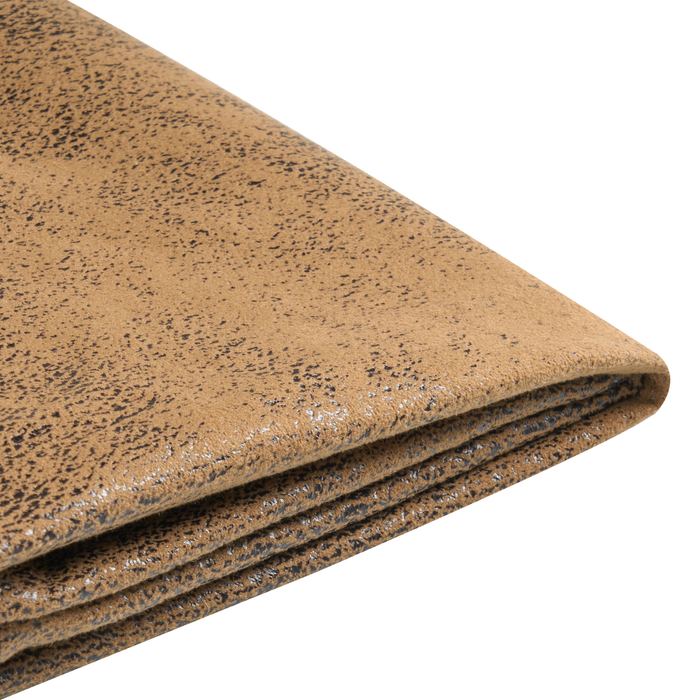 Beliani - FITOU - Tweepersoonsbed - Bruin - 140 x 200 cm - Kunstleer