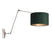 Steinhauer - wandlamp - Prestige Chic - staal - metaal velours stof - schemerlamp - E27 - 8109ST