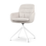 Nolon Nola-Mia Eetkamerstoel Beige - Draaibaar - Armleuning - Wit