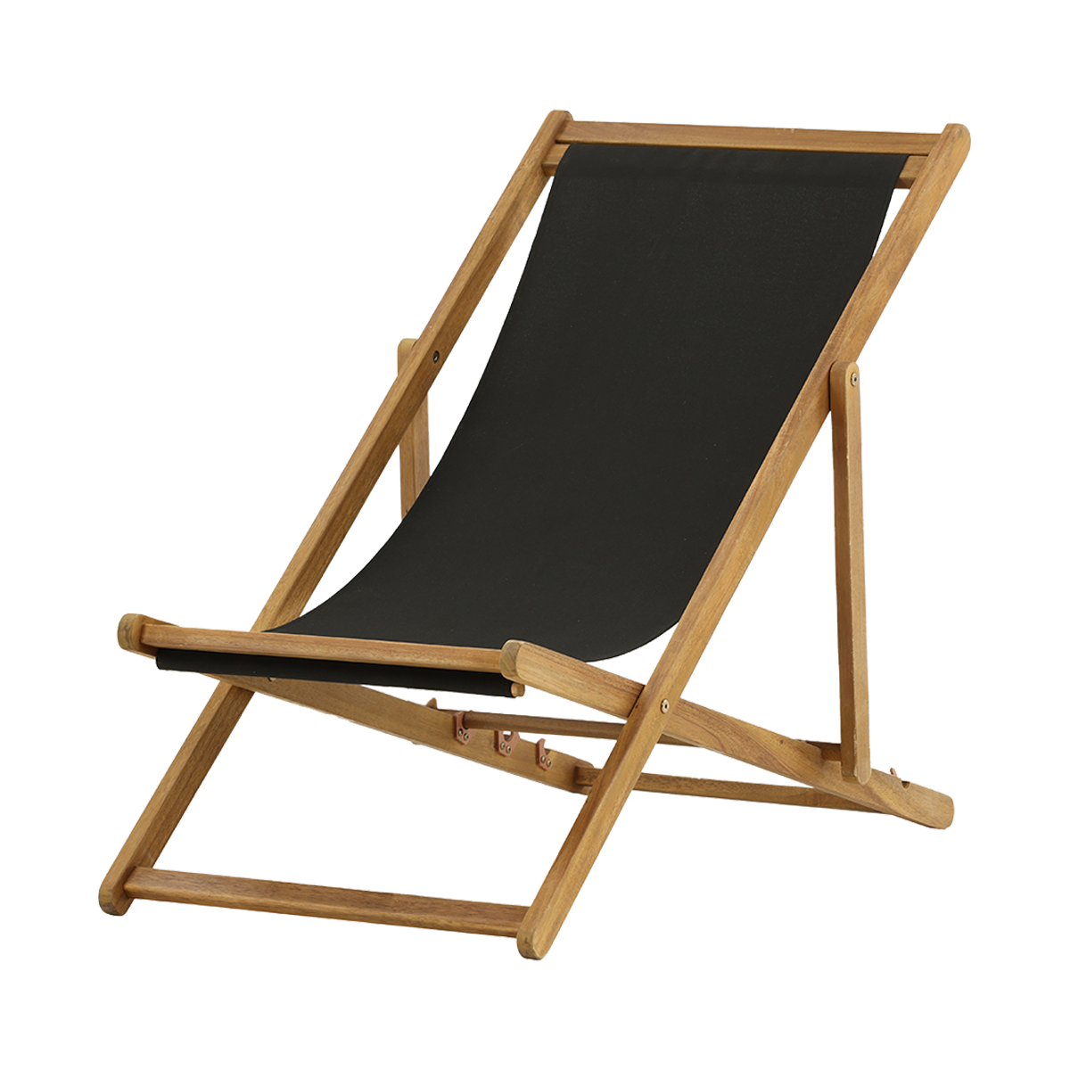 Nest outdoor Bern inklapbare houten tuinstoel zwart