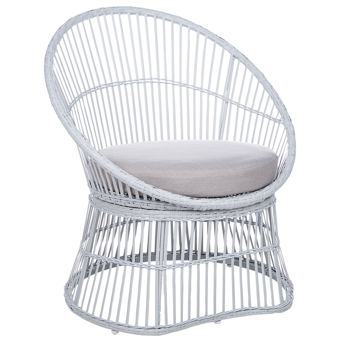 Beliani - MESYNA - Bistro set - Wit - Rotan