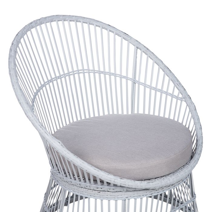 Beliani - MESYNA - Bistro set - Wit - Rotan