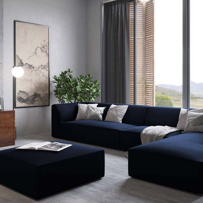 Windsor & Co Sao Hocker - Velvet  - Koningsblauw