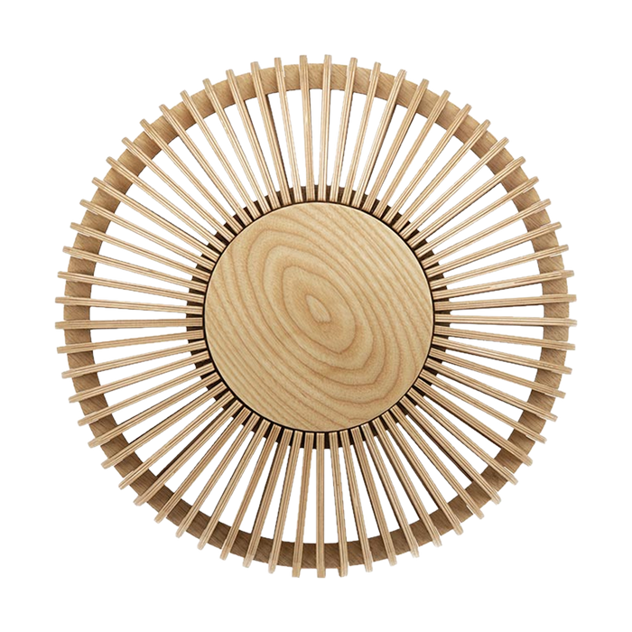 Umage Clava Up Wood Medium houten wandlamp naturel - Ø 35 cm