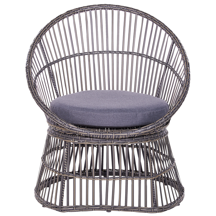 Beliani - MESYNA - Bistro set - Beige - PE rotan