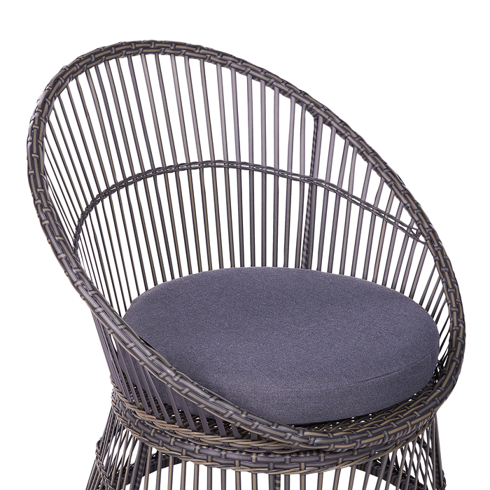 Beliani - MESYNA - Bistro set - Beige - PE rotan