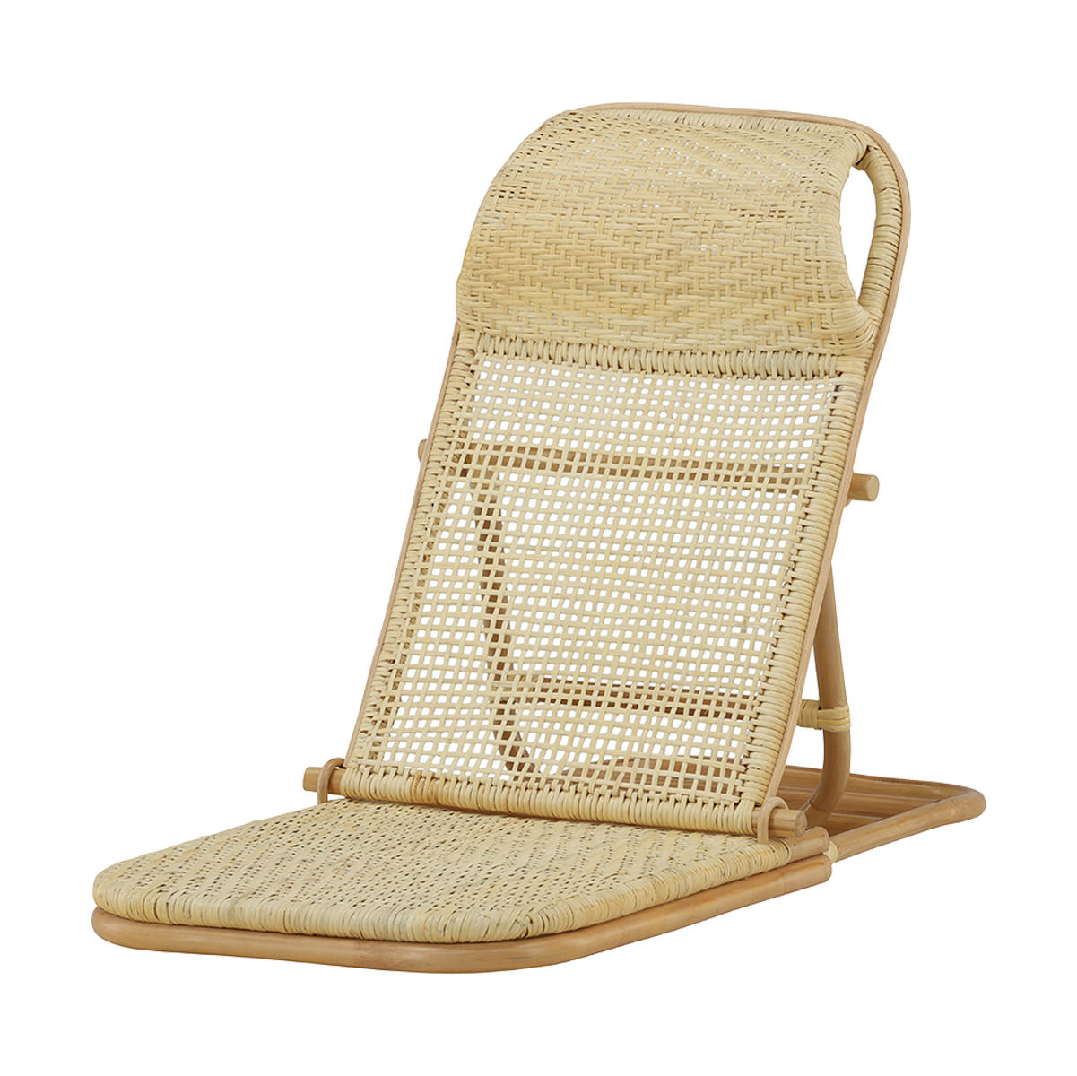 Nest outdoor Helena Rotan Ligbed Naturel - Verstelbare Rugleuning