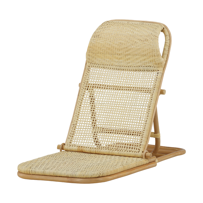 Nest outdoor Helena Rotan Ligbed Naturel - Verstelbare Rugleuning