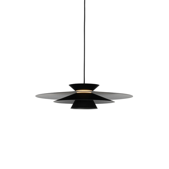 QAZQA Design hanglamp zwart incl. LED 3-staps dimbaar - Pauline