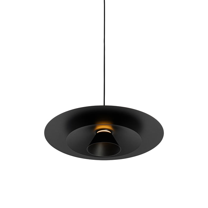 QAZQA Design hanglamp zwart incl. LED 3-staps dimbaar - Pauline