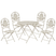Beliani - BIVIO - Tuinset voor 4 - Wit - IJzer