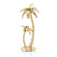 Furnilux - Decoratie item Sanka Palmboom goud metaal 18 x 14 x 40 cm
