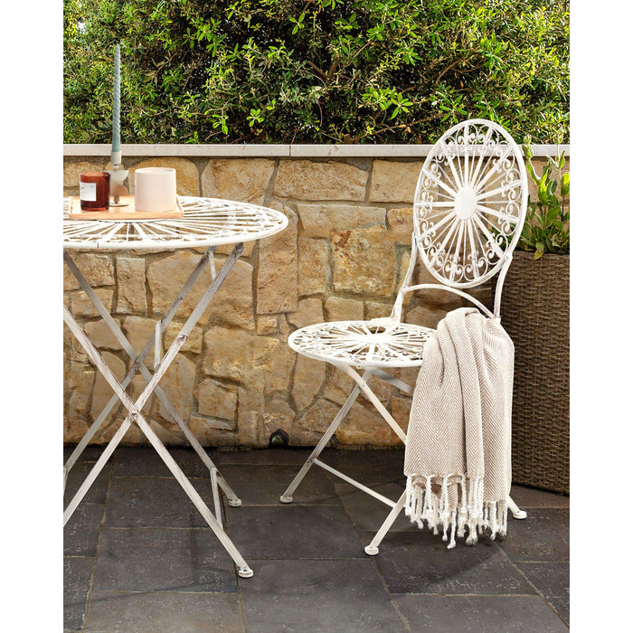 Beliani - SCAFA - Tuinstoelen set van 2 - Wit - IJzer