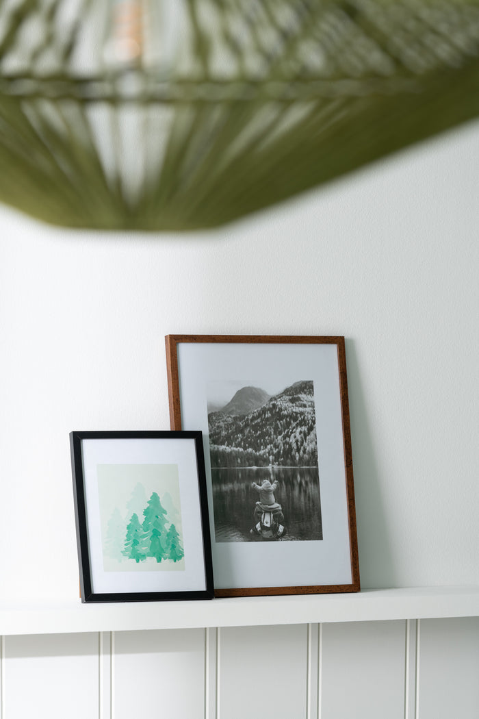 J-Line fotolijst Basic - hout - zwart - medium - 2 stuks