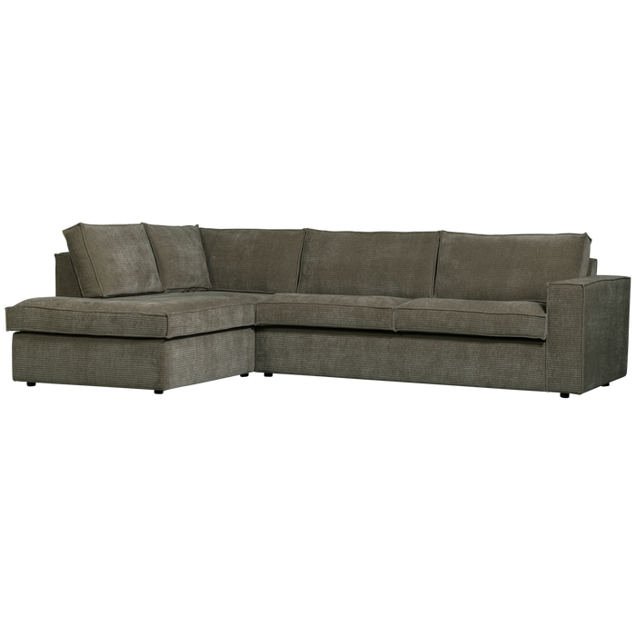 WOOOD Hajo Hoekbank Links - Rib - Forest - 84x283x197