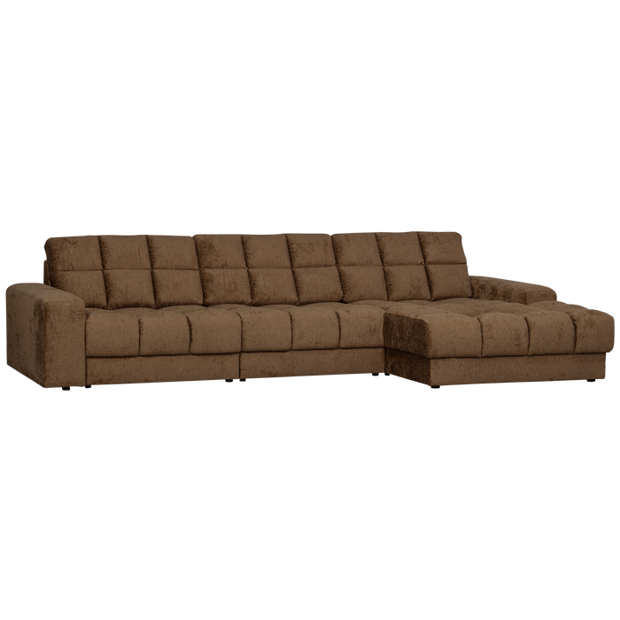 WOOOD Second Date Chaise Longue Rechts - Structure Velvet - Brass