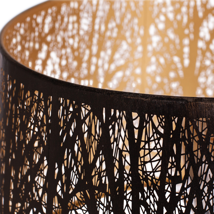 WOOOD Keto Vloerlamp - Metaal - Antique Brass - 161x42x42