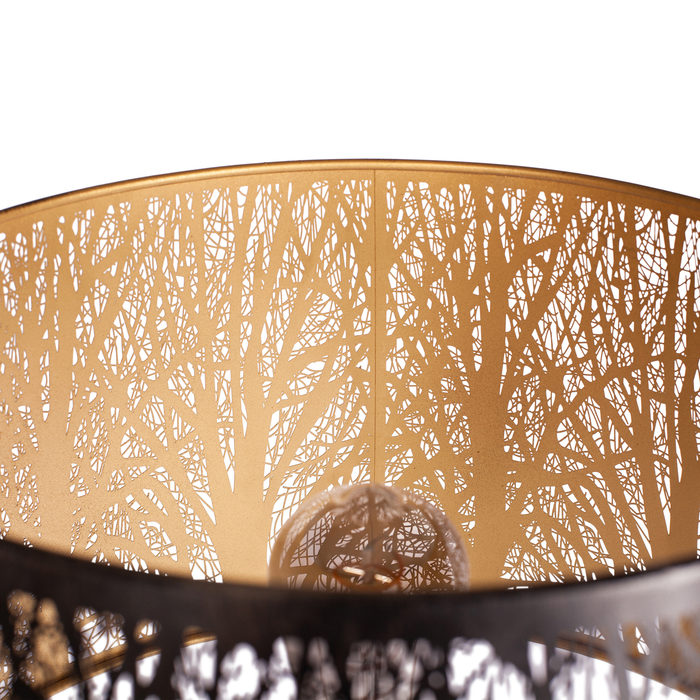 WOOOD Keto Vloerlamp - Metaal - Antique Brass - 161x42x42