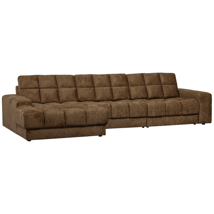 WOOOD Second Date Chaise Longue Links - Structure Velvet - Brass