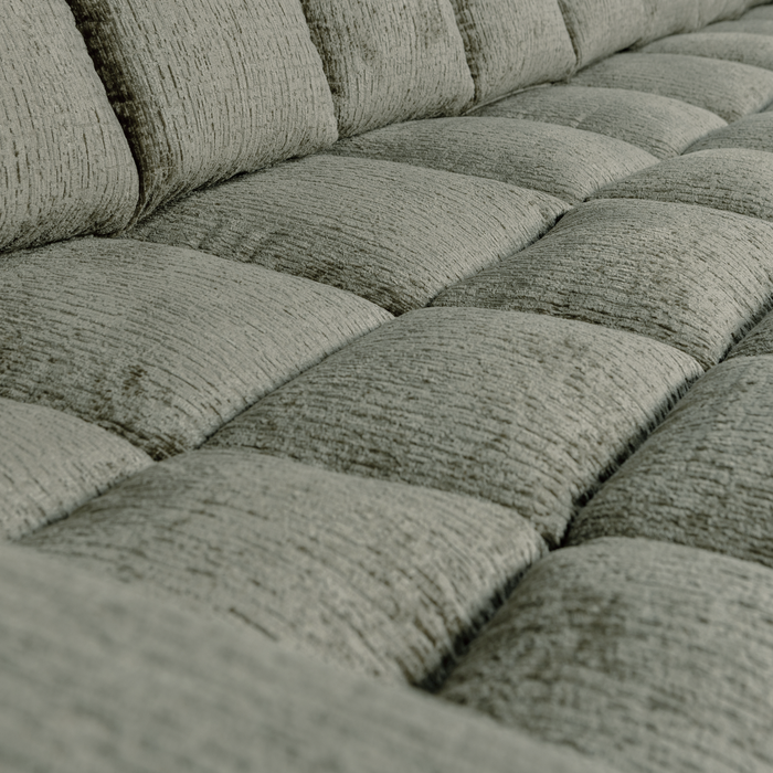 WOOOD Second Date Chaise Longue Rechts - Structure Velvet - Frost