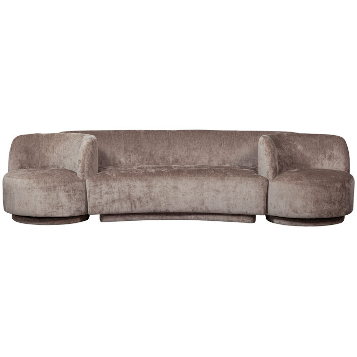 WOOOD Combi-Popular Modulaire Bank - Chenille - Taupe - 72x370x97