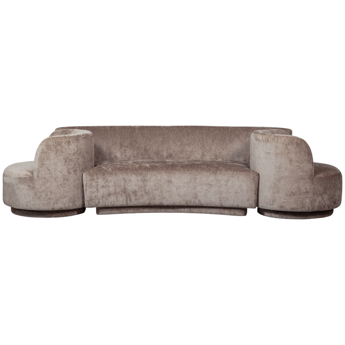 WOOOD Combi-Popular Modulaire Bank - Chenille - Taupe - 72x370x97