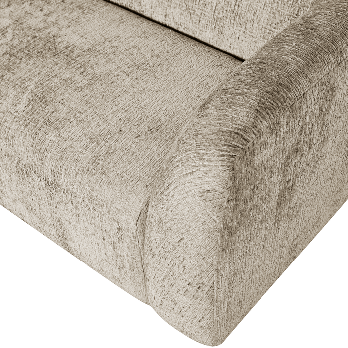 WOOOD Sloping 3-Zits Bank - Velvet - Wheatfield