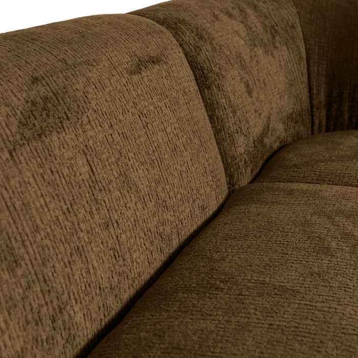 WOOOD Sloping Hoekbank Rechts - Velvet - Brass