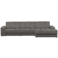 WOOOD Second Date Chaise Longue Rechts - Grove Ribstof - Terrazzo