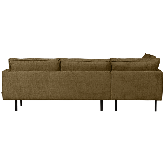 WOOOD Hoekbank Links Rodeo - Velvet - Brass - 85x266x213