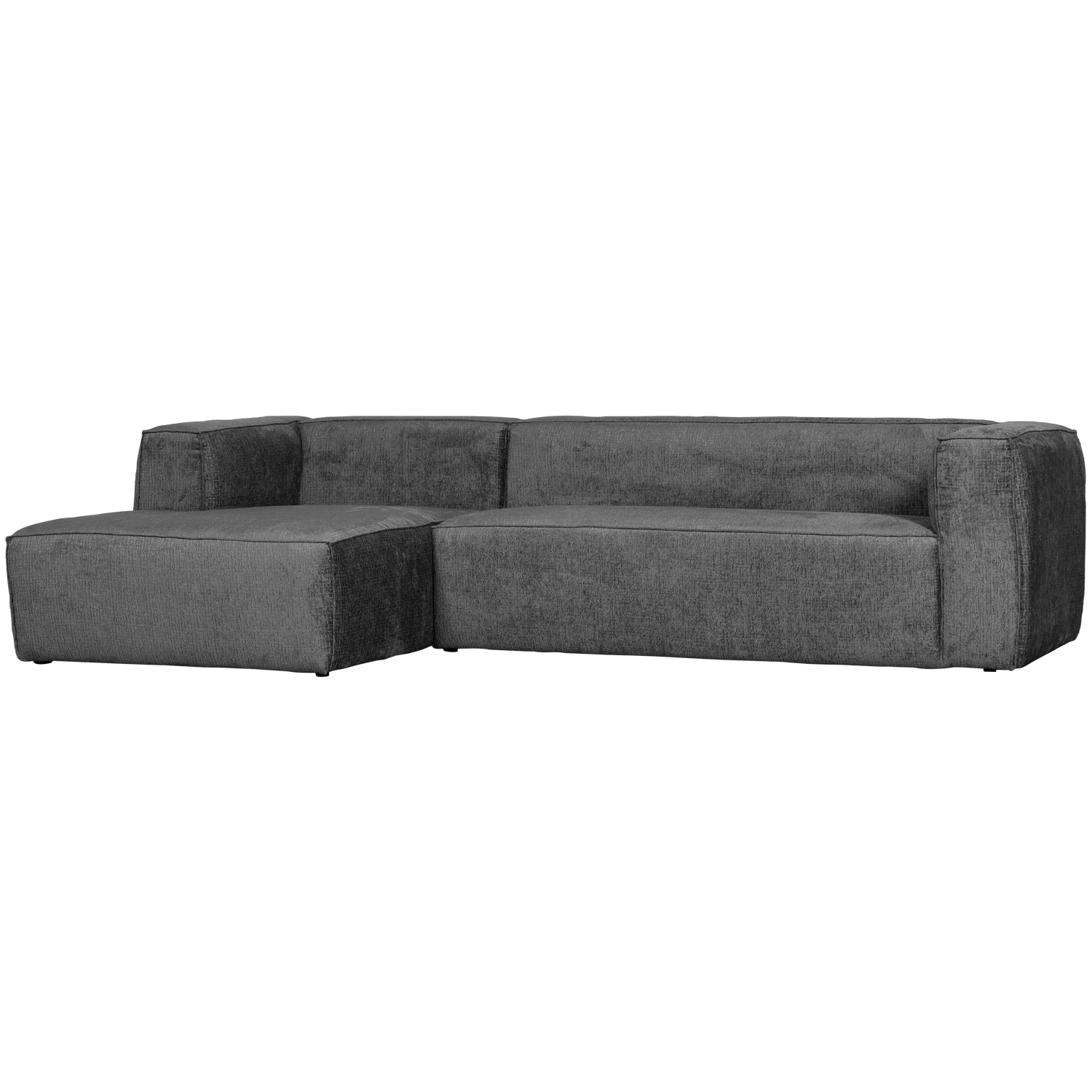 WOOOD Bean Hoekbank Links - Structure Velvet - Cloud Sky