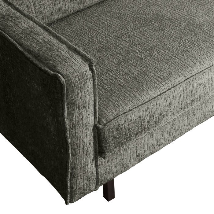 WOOOD Hoekbank Rechts Rodeo - Velvet - Frost - 85x266x213