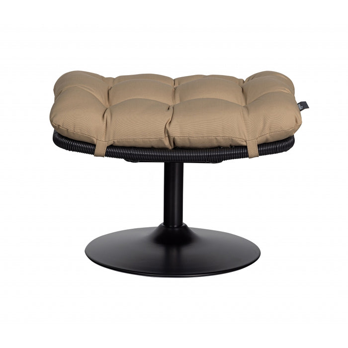 WOOOD Vive Hocker - Rattan - Zand|Zwart - 37x63x46