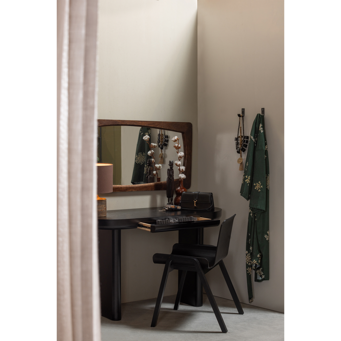 WOOOD Mael Bureau|Sidetable - Fineer - Zwart - 75x120x50