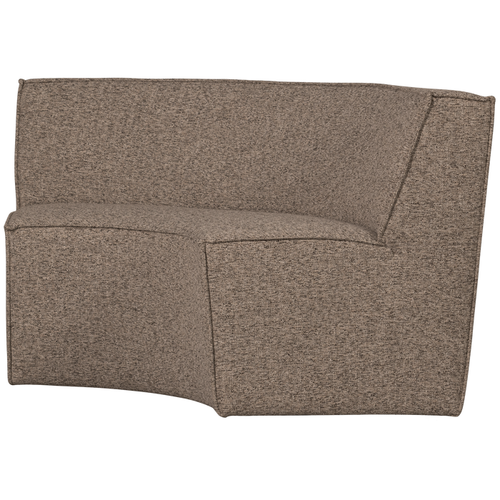 WOOOD Europa 2-Zits Eetbank - Polyester  - Bruin - 133x133x87