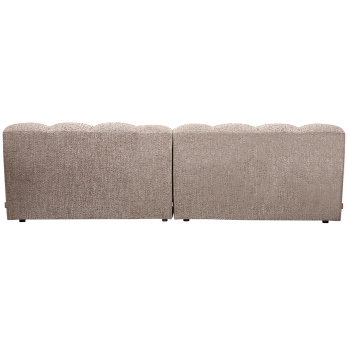 WOOOD Allure 3-Zits Bank - Geweven Stof - Bruin Melange - 79x280x86