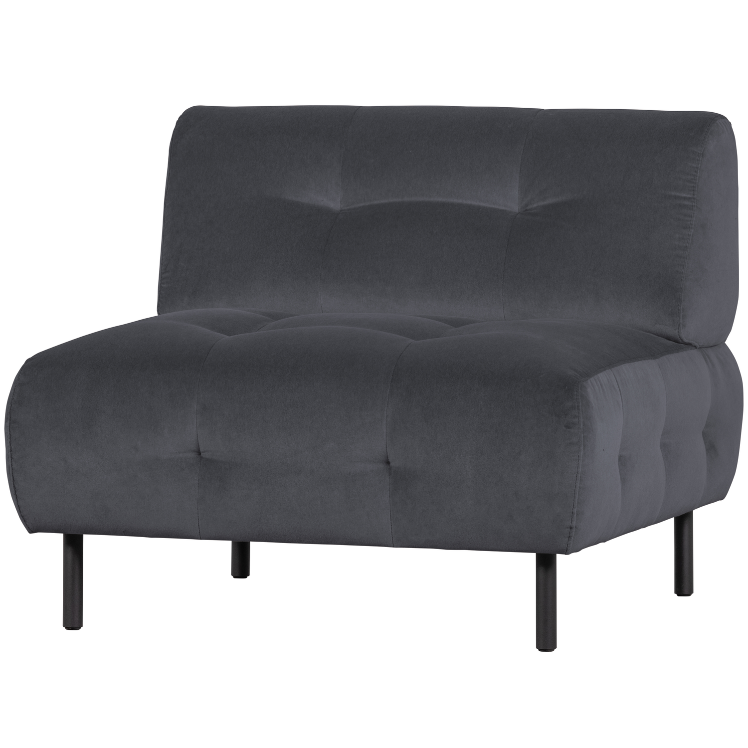WOOOD Lloyd Fauteuil - Velvet - Cloud - 75x90x90