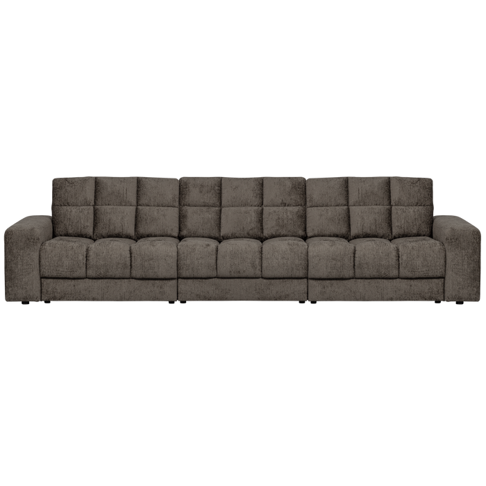 WOOOD Second Date 3-zits Bank - Structure Velvet - Mountain