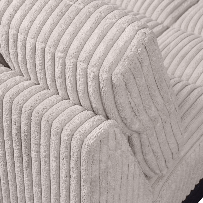 WOOOD Second Date 1-zits Element - Grove Ribstof - Naturel