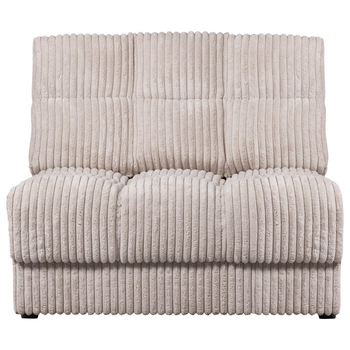 WOOOD Second Date 1-zits Element - Grove Ribstof - Naturel