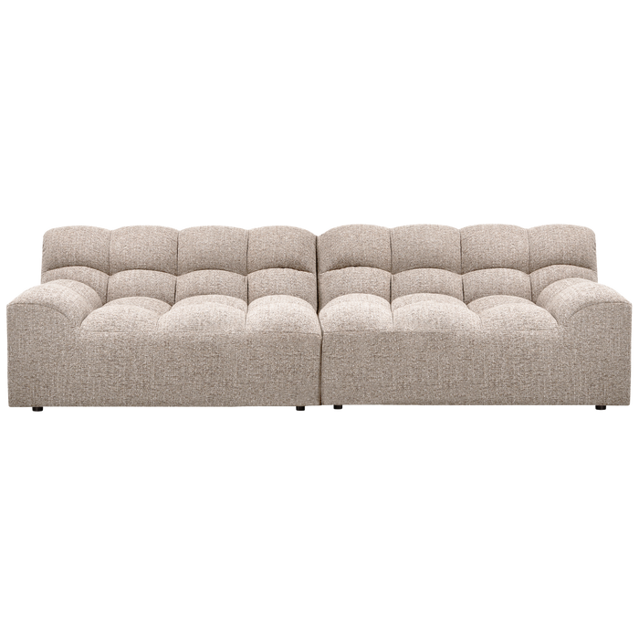 WOOOD Allure 3-Zits Bank - Geweven Stof - Naturel Melange - 79x280x86