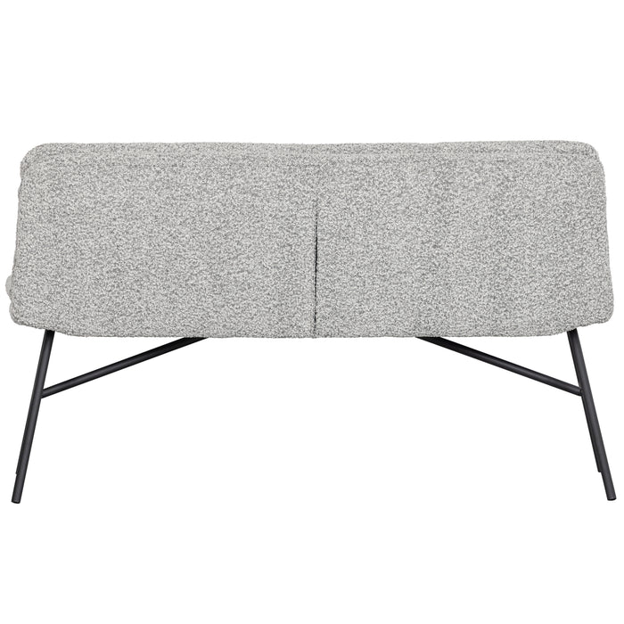 WOOOD Lucy Eetkamerbankje - Bouclé - Off White  - 87x150x67