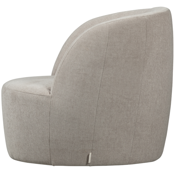 vtwonen Turn Draaifauteuil - Velvet - Naturel - 78x82x87