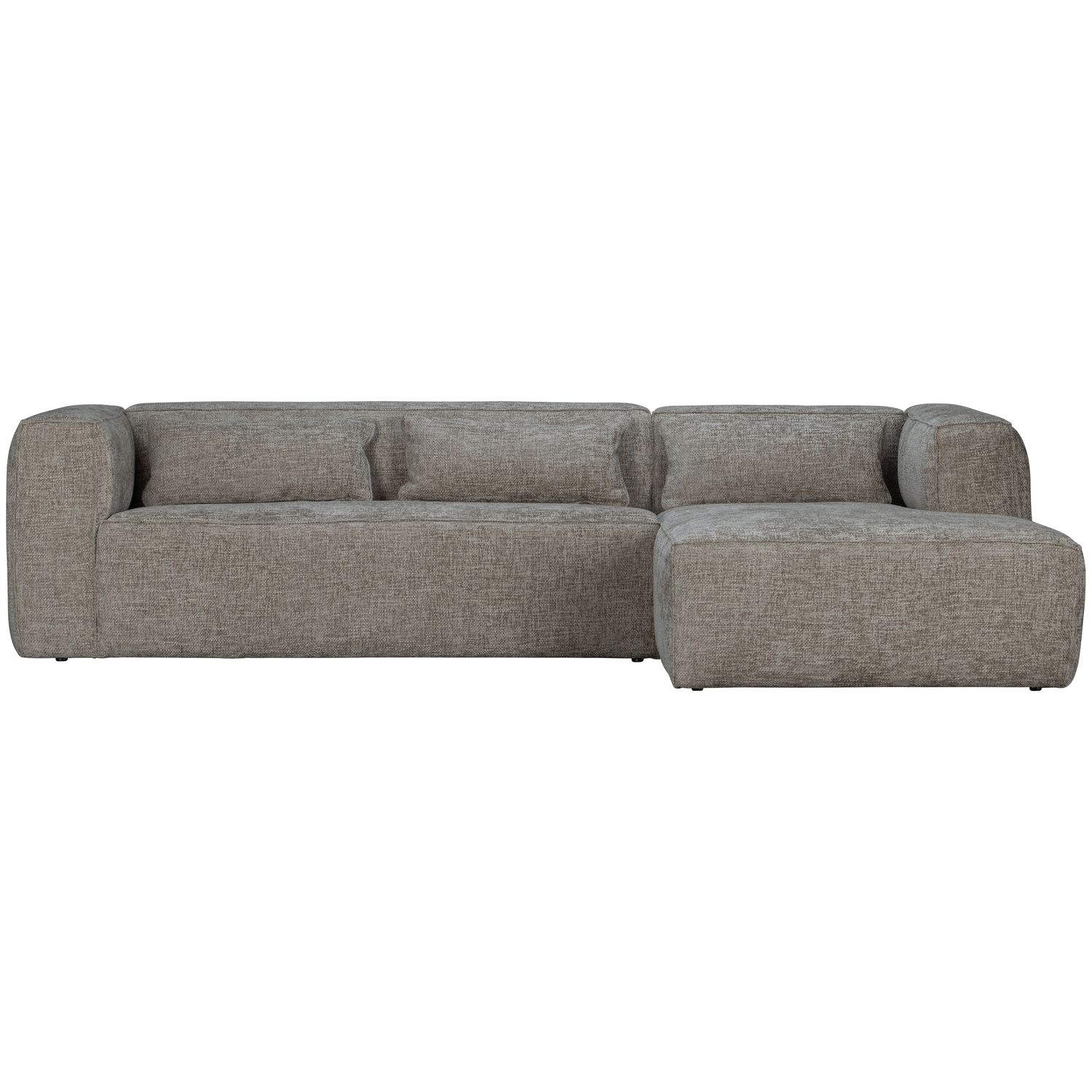 WOOOD Bean Hoekbank met Chaise Longue Rechts - Melange - Travertin