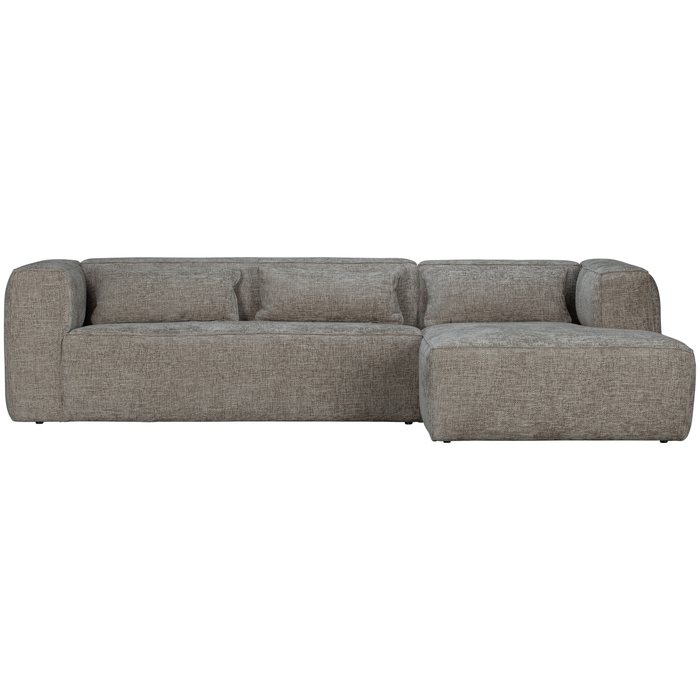 WOOOD Bean Hoekbank met Chaise Longue Rechts - Melange - Travertin